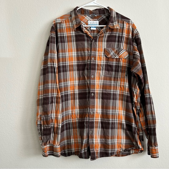 Columbia Men’s Plaid Long Sleeve Shirt | size XL - Picture 1 of 7